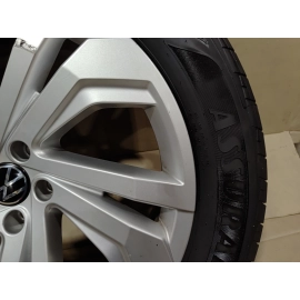 2020-2023 Volkswagen Atlas Wheel Rim 255/50 R20 Five Double Spoke Silver OEM