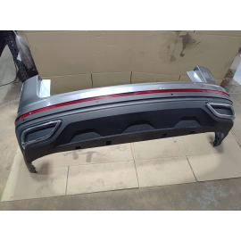 2021-2025 Volkswagen Atlas Rear Bumper Cover w/Park Sensors Gray OEM