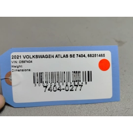 2021-2025 Volkswagen Atlas Rear Bumper Cover w/Park Sensors Gray OEM