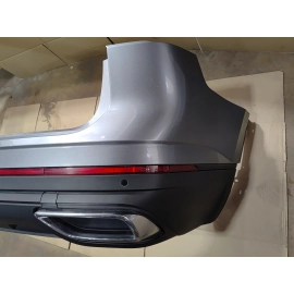 2021-2025 Volkswagen Atlas Rear Bumper Cover w/Park Sensors Gray OEM