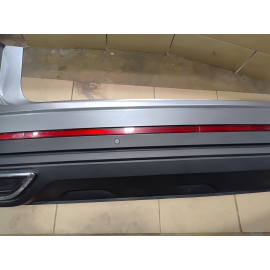 2021-2025 Volkswagen Atlas Rear Bumper Cover w/Park Sensors Gray OEM