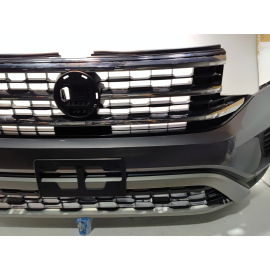 2021-2023 Volkswagen Atlas Front Bumper Cover w/Park Sensors Gray OEM