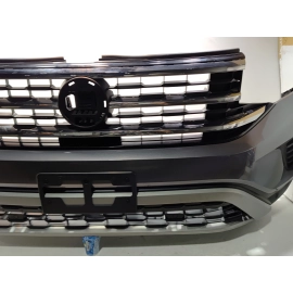 2021-2023 Volkswagen Atlas Front Bumper Cover w/Park Sensors Gray OEM