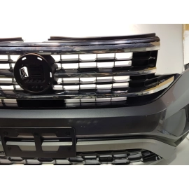 2021-2023 Volkswagen Atlas Front Bumper Cover w/Park Sensors Gray OEM