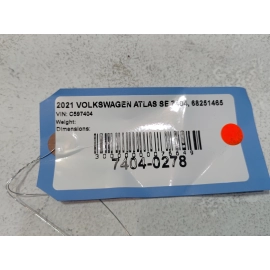 2021-2023 Volkswagen Atlas Front Bumper Cover w/Park Sensors Gray OEM