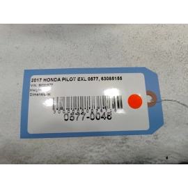 2016-2018 Honda Pilot EX-L Touring Leather Steering Wheel W/ Switch OEM Black