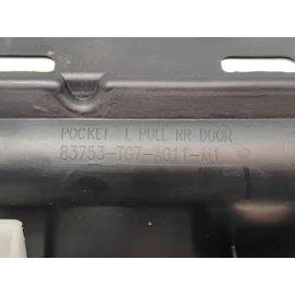 HONDA PILOT 16-22 REAR DRIVER SIDE DOOR ARMREST & SWITCH BEZEL & CUP HOLDER OEM