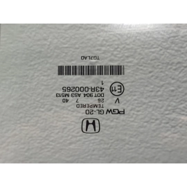 HONDA PILOT PASSPORT REAR LEFT DRIVER SIDE DOOR WINDOW GLASS 2016 - 2O22 EM