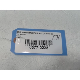 16-22 HONDA PILOT FRONT PASSENGER SIDE DOOR FIXED VENT QUARTER WINDOW GLASS OEM