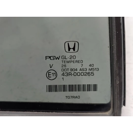 2019-2025 Honda Passport Rear Right Passenger Side Door Window Vent Glass OEM