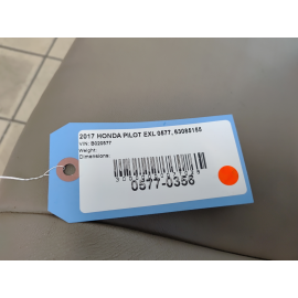 2016-2018 Honda Pilot EX-L Front Right Passenger Side Complete Seat OEM Beige