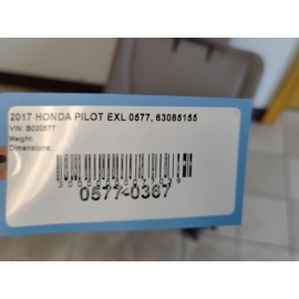 2016-2022 HONDA PILOT REAR 3RD ROW SEAT PASSENGER SIDE UPPER BACK CUSHION OEM