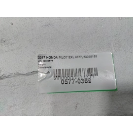 2016-2022 HONDA PILOT REAR RIGHT PASSENGER SIDE DOOR SHELL PANEL R529P OEM