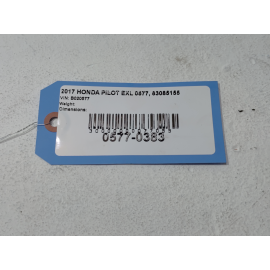 2016-2021 HONDA PILOT REAR LEFT DRIVER SIDE DOOR SHELL PANEL R529P OEM