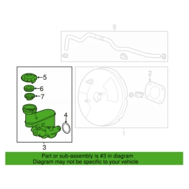 Power Brake Booster W/ Master Cylinder & Reservoir ACURA TLX 2015-2020 3.5L