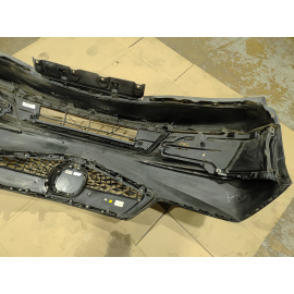 ACURA MDX 2017-2020 FRONT BUMPER COVER & GRILLE MOLDING & EMBLEM OEM = NH731P =