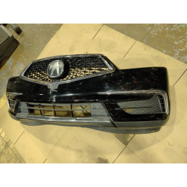 ACURA MDX 2017-2020 FRONT BUMPER COVER & GRILLE MOLDING & EMBLEM OEM = NH731P =