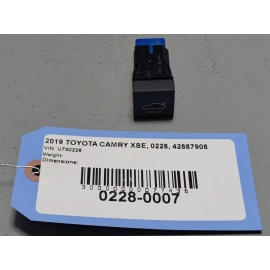 2019-2024 Toyota Camry Dashboard Trunk Deck Lid Release Open Switch Button OEM