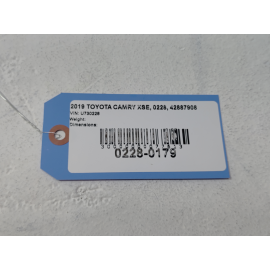 2018-2020 TOYOTA CAMRY XSE BODY FLOOR MAIN WIRE WIRING HARNESS CABLE OEM