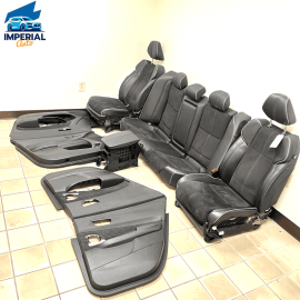 18-20 ACURA TLX A-SPEC ASPEC SEAT COMPLETE FULL SET ALCANTARA BLACK LEATHER