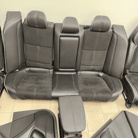 18-20 ACURA TLX A-SPEC ASPEC SEAT COMPLETE FULL SET ALCANTARA BLACK LEATHER