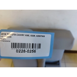 2019 TOYOTA CAMRY XSE REAR SEAT PASSENGER SIDE UPPER CUSHION PAD GRAY OEM