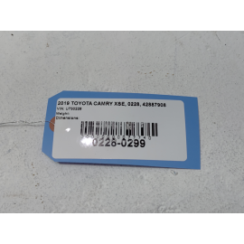 2018-2024 Toyota Camry Rear Right Passenger Door Shell Panel OEM