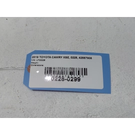 2018-2024 Toyota Camry Rear Right Passenger Door Shell Panel OEM