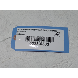 19-2024 Toyota Camry XSE FWD 2.5L Passenger Side Exhaust System Rear Muffler OEM