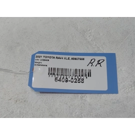 2019-2025 TOYOTA RAV4 REAR PASSENGER DOOR WINDOW CORNER VENT FIXED GLASS OEM