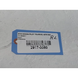 2016-2022 HONDA PILOT REAR LEFT DRIVER SIDE DOOR WHEEL ARCH MOLDING GARNISH OEM