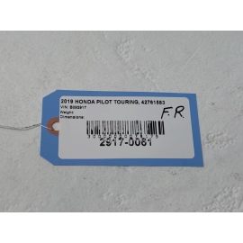 2016-2022 HONDA PILOT FRONT RIGHT PASSENGER SIDE EXTERIOR DOOR HANDLE CAP OEM