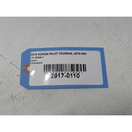 2019-2022 Honda Pilot Front Passenger Side Fender Shell Cover Panel *NH731P* RH