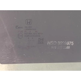 2019-2022 HONDA PILOT REAR PASSENGER SIDE DOOR WINDOW (PRIVACY) GLASS OEM