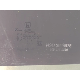 2019-2022 HONDA PILOT REAR PASSENGER SIDE DOOR WINDOW (PRIVACY) GLASS OEM