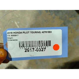 19-22 Honda Pilot Touring Machined Black Wheel Rim 20x8J W/ TIRE 245/50ZR20 OEM