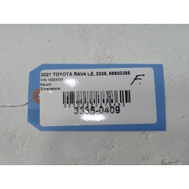 2019-2025 Toyota RAV4 Front Bumper Reinforcement Impact Bar OEM