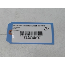 2018-2024 TOYOTA CAMRY REAR LEFT DRIVER DOOR WINDOW GLASS RUN CHANNEL SEAL OEM