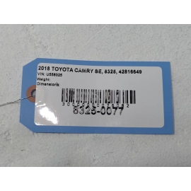 TOYOTA CAMRY 2.5L MAIN ENGINE ROOM WIRE WIRING HARNESS 2018 - 2019 OEM