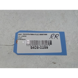 2019-2025 TOYOTA RAV4 REAR RIGHT PASSENGER SIDE DOOR LOWER MOLDING OEM