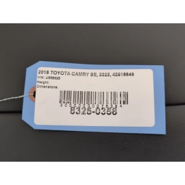 2018 Toyota Camry Roof Interior Headliner Gray OEM