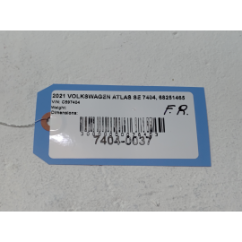 2018-2025 VOLKSWAGEN ATLAS REAR LEFT OR RIGHT SIDE EXTERIOR DOOR HANDLE BASE OEM