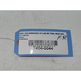 2018-2025 Volkswagen Atlas Front Passenger Door Window Glass Run Channel OEM