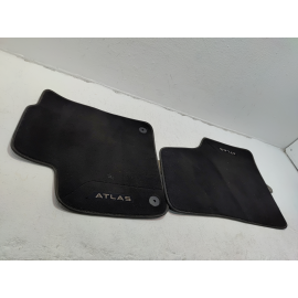2020-2025 VOLKSWAGEN ATLAS FRONT CARPET FLOOR MATS W/ LOGO SET OF 2 OEM
