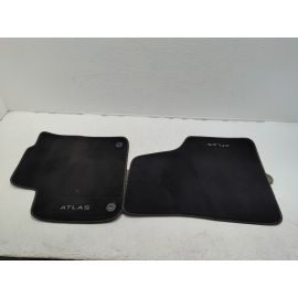2020-2025 VOLKSWAGEN ATLAS FRONT CARPET FLOOR MATS W/ LOGO SET OF 2 OEM