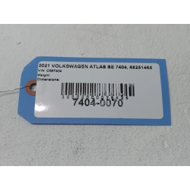 2020-2025 VOLKSWAGEN ATLAS FRONT CARPET FLOOR MATS W/ LOGO SET OF 2 OEM