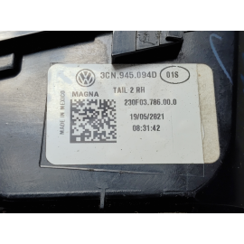 2021-2023 VOLKSWAGEN ATLAS REAR PASSENGER SIDE INNER TAIL LIGHT ASSEMBLY OEM