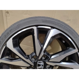 2017-19 Honda Civic Si Machined Black Wheel Rim 18x8J W/ Tire 235/40R18 91W OEM