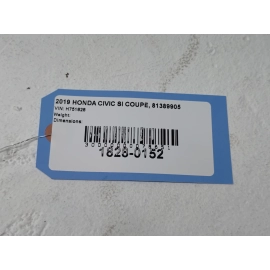 2019 Honda Civic Coupe Floor Wire Harness OEM