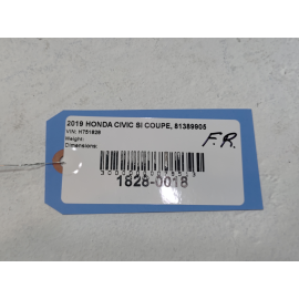 2016-2020 HONDA CIVIC FRONT RIGHT PASSENGER SIDE DOOR WINDOW SWITCH & LOCK OEM